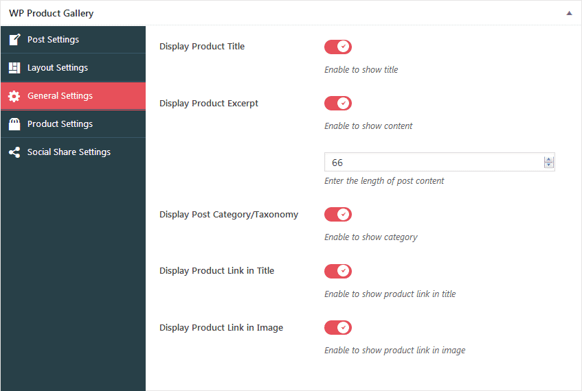 How to Add Product Gallery on WordPress Website? (Step by Step Guide) wp product gallery general settings - How to Add Product Gallery on WordPress Website? (Step by Step Guide)