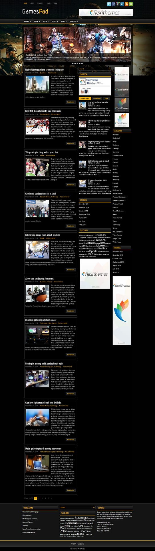 10+ Best Free Gaming WordPress Themes gamespad best free gaming wordpress theme - 10+ Best Free Gaming WordPress Themes