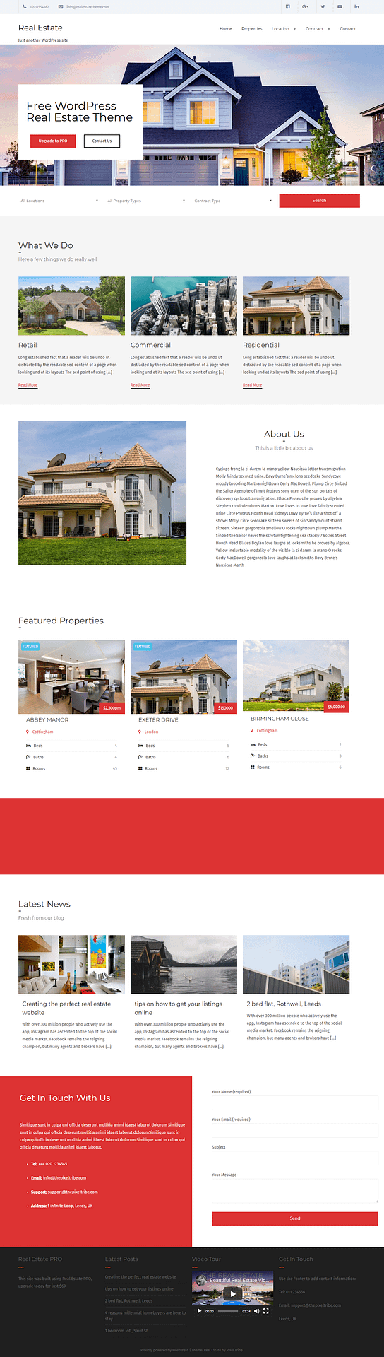 10+ Best Free Home Rental and Property WordPress Themes realestate lite best free home rental property wordpress theme - 10+ Best Free Home Rental and Property WordPress Themes