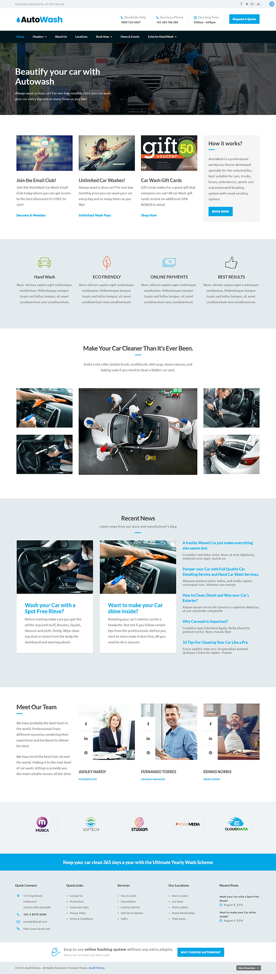 10+ Best Premium Automobile WordPress Themes autowash best premium automobile wordpress theme - 10+ Best Premium Automobile WordPress Themes