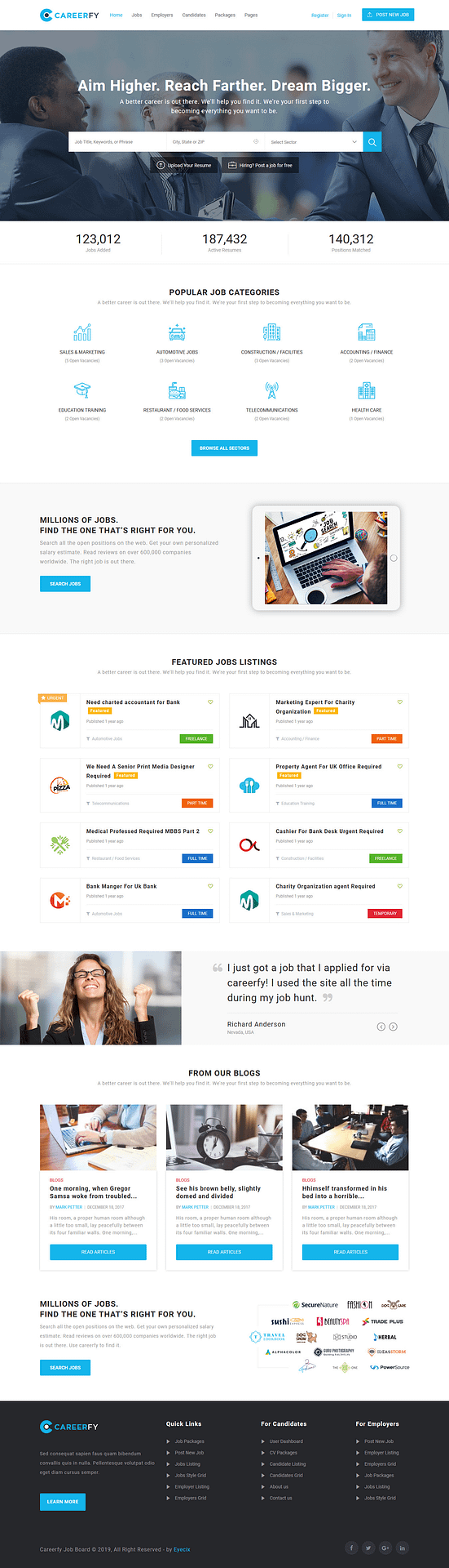 10+ Best Premium Job Board WordPress Themes careerfy best premium job board wordpress theme 1 - 10+ Best Premium Job Board WordPress Themes