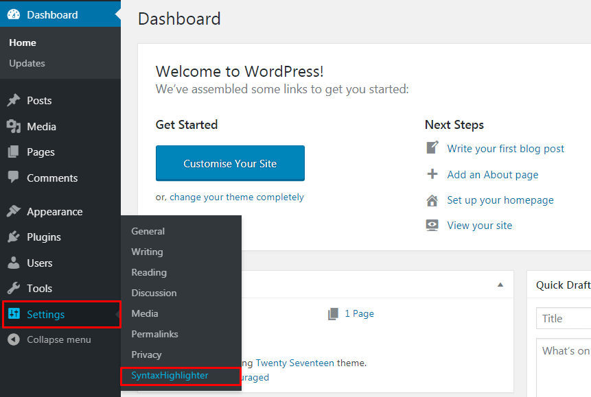 How to display code on your WordPress site? Changing the color themes from the settings - How to display code on your WordPress site?