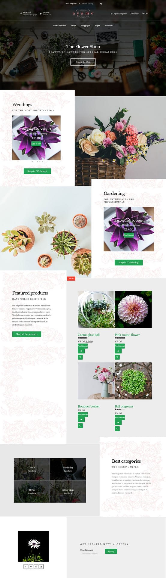 10+ Best Premium Florist and Floriculture WordPress Themes ayame best premium florist floriculture wordpress theme 1 - 10+ Best Premium Florist and Floriculture WordPress Themes