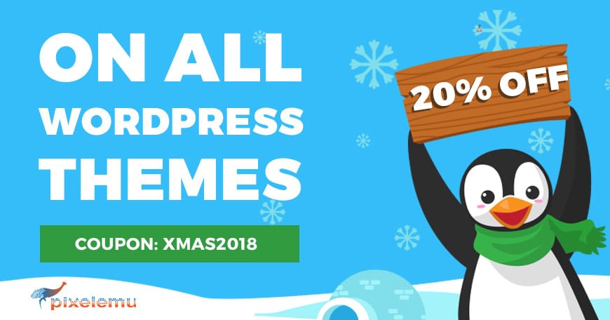 Best WordPress Deals for Christmas and New Year 2019 pixelemu christmas deals - Best WordPress Deals for Christmas and New Year 2019