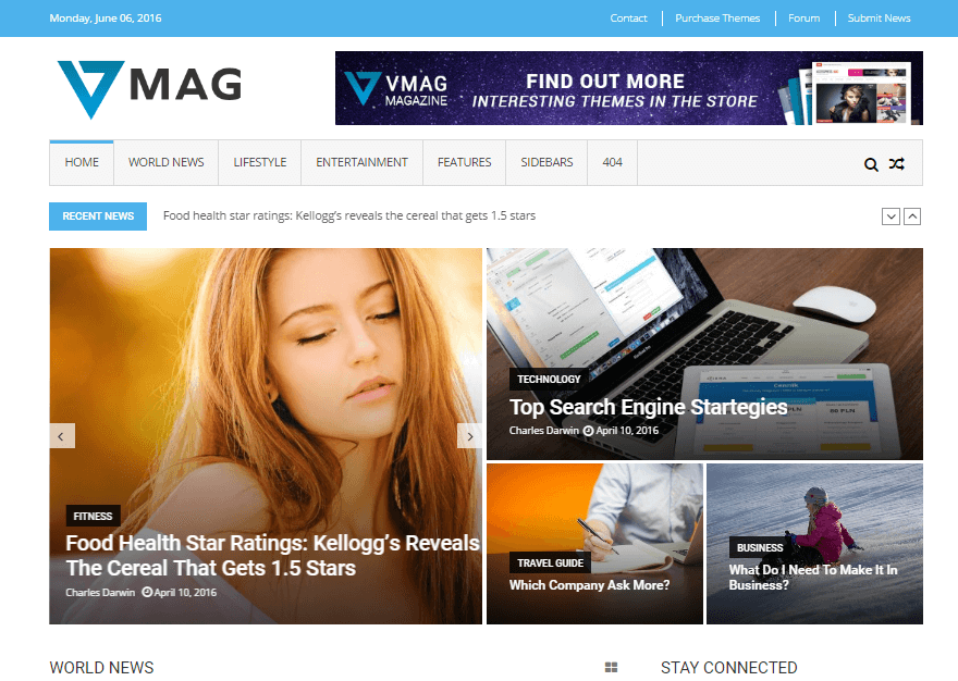 11+ Best Free WordPress Themes June 2016 - WPAll Club VMag - 11+ Best Free WordPress Themes June 2016 - WPAll Club