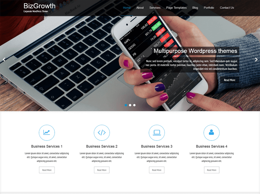 11+ Best Free WordPress Themes May 2016 - WPAll Club bizgrowth - 11+ Best Free WordPress Themes May 2016 - WPAll Club
