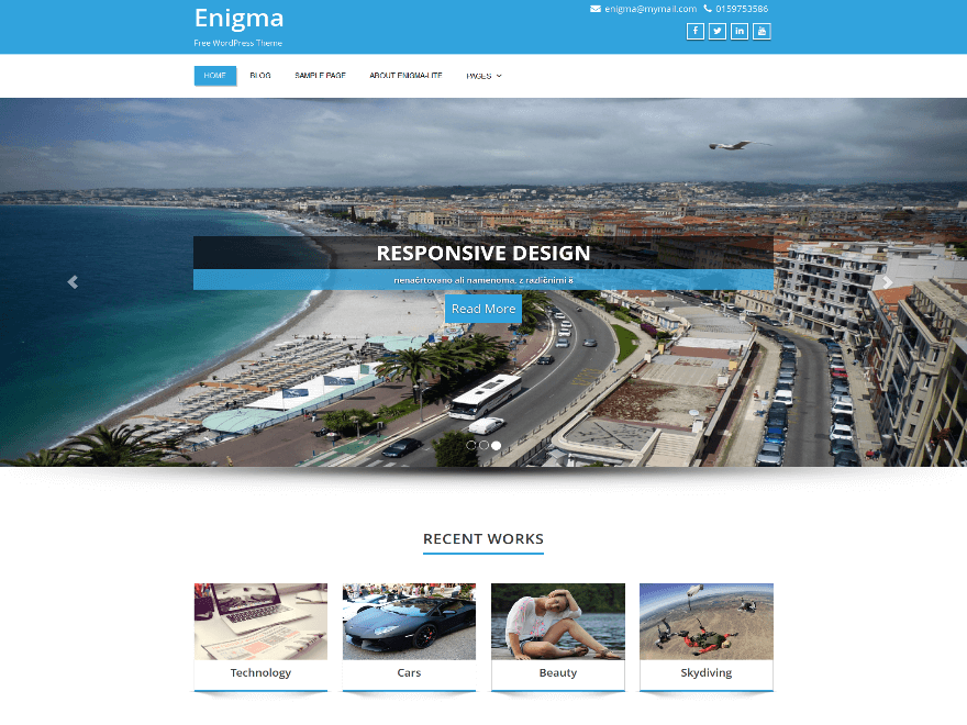 50+ Best Free Responsive WordPress Themes 2019 Enigma - 50+ Best Free Responsive WordPress Themes 2019