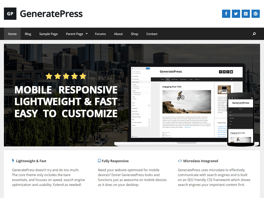 50+ Best Free Responsive WordPress Themes 2019 GeneratePress - 50+ Best Free Responsive WordPress Themes 2019