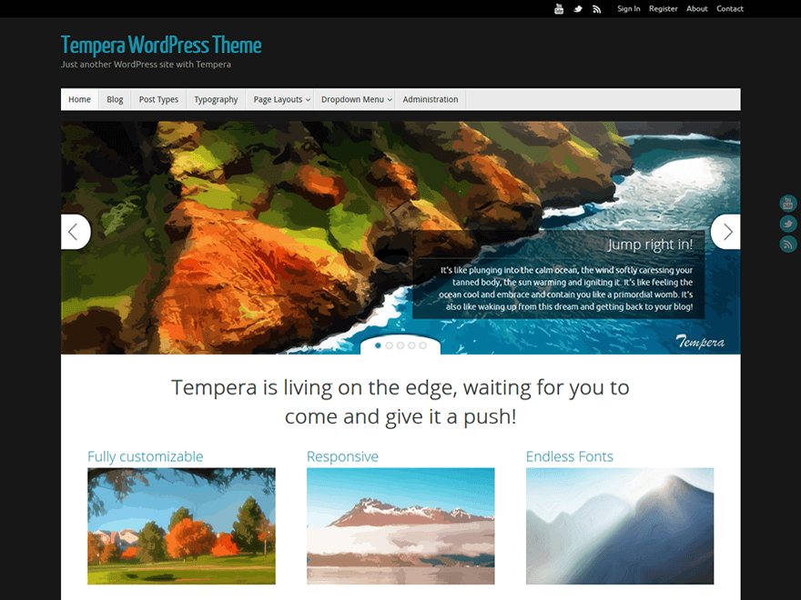 50+ Best Free Responsive WordPress Themes 2019 Tempera - 50+ Best Free Responsive WordPress Themes 2019