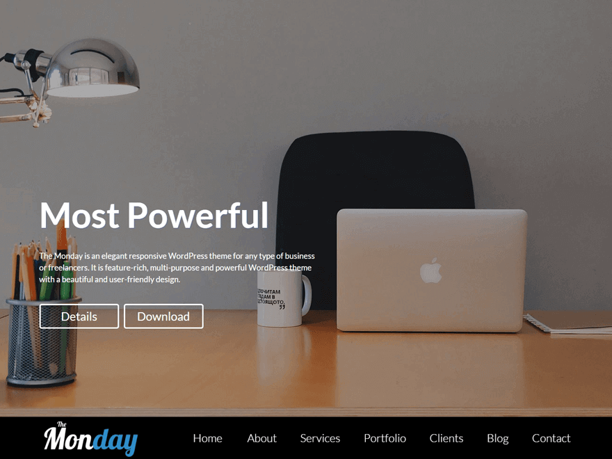 50+ Best Free Responsive WordPress Themes 2019 the monday - 50+ Best Free Responsive WordPress Themes 2019