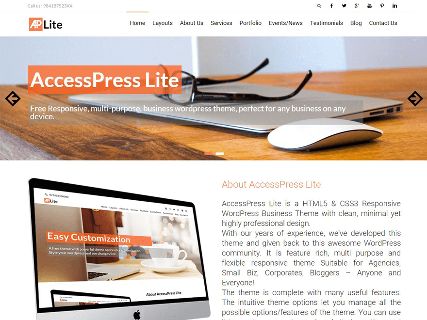 15+ Best Free WordPress Portfolio Themes 2019 AccessPress lite - 15+ Best Free WordPress Portfolio Themes 2019
