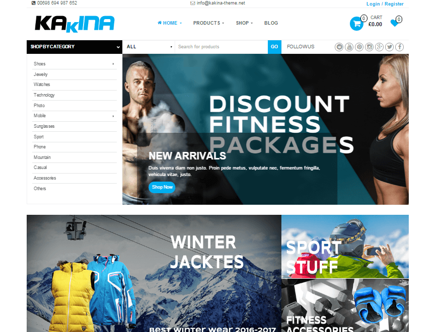 17+ Responsive Free eCommerce WordPress Themes for 2019 Kakina - 17+ Responsive Free eCommerce WordPress Themes for 2019