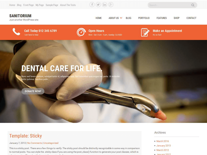 11+ Best Free WordPress Themes June 2016 - WPAll Club sanitorium - 11+ Best Free WordPress Themes June 2016 - WPAll Club