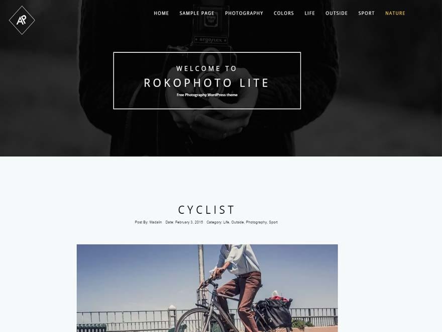 23+ Best Free Photography WordPress Themes & Templates 2019 Rokophoto lite Free WordPress Photography Theme - 23+ Best Free Photography WordPress Themes & Templates 2019