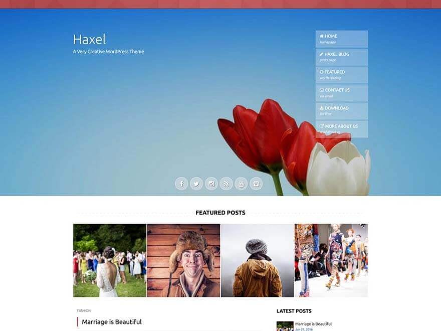 23+ Best Free Photography WordPress Themes & Templates 2019 haxel - 23+ Best Free Photography WordPress Themes & Templates 2019