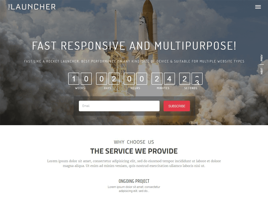 20+ Best Free WordPress Construction Company Themes for 2019 the launcher - 20+ Best Free WordPress Construction Company Themes for 2019