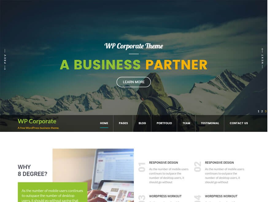 11+ Best Free Responsive WordPress Themes September 2016 WP Corporate 2 - 11+ Best Free Responsive WordPress Themes September 2016