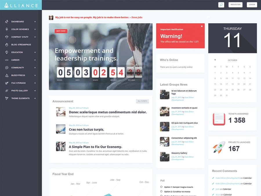 Switching to the Leading WP Editor with 20 Gutenberg Compatible WordPress Themes Alliance Intranet Extranet WordPress Theme - Switching to the Leading WP Editor with 20 Gutenberg Compatible WordPress Themes