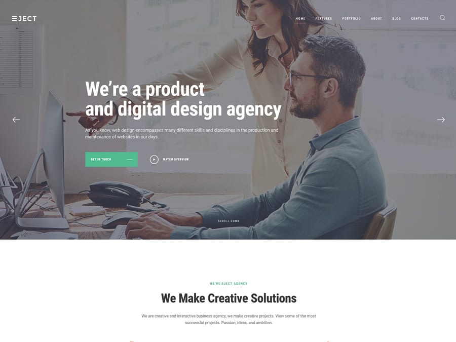 Switching to the Leading WP Editor with 20 Gutenberg Compatible WordPress Themes Eject Web Studio Creative Agency WordPress Theme - Switching to the Leading WP Editor with 20 Gutenberg Compatible WordPress Themes