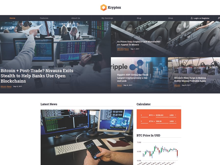 Switching to the Leading WP Editor with 20 Gutenberg Compatible WordPress Themes Kryptex Cryptocurrency Mining WordPress Theme - Switching to the Leading WP Editor with 20 Gutenberg Compatible WordPress Themes