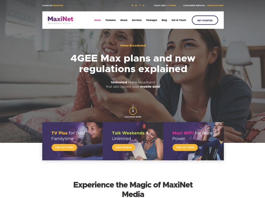 Switching to the Leading WP Editor with 20 Gutenberg Compatible WordPress Themes MaxiNet Broadband Telecom WordPress Theme - Switching to the Leading WP Editor with 20 Gutenberg Compatible WordPress Themes