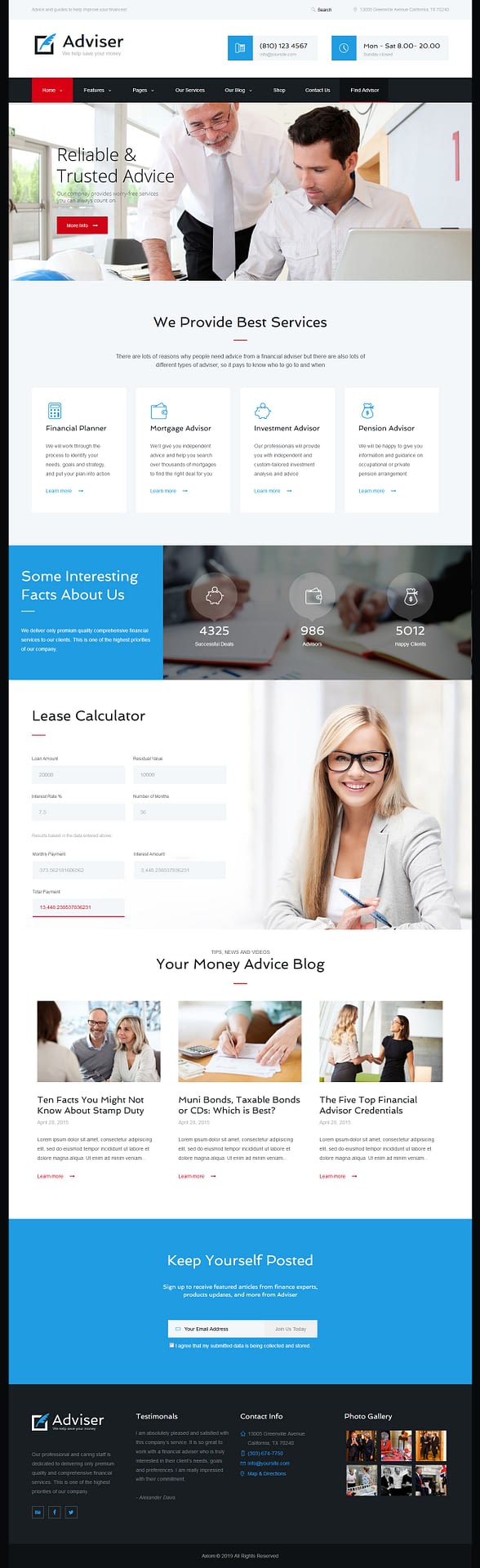 10+ Best Premium Accounting WordPress Themes adviser best premium accounting wordpress theme - 10+ Best Premium Accounting WordPress Themes