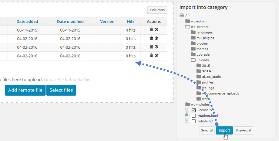 WP File Download - Best Responsive WordPress File Manager Plugin importer - WP File Download - Best Responsive WordPress File Manager Plugin