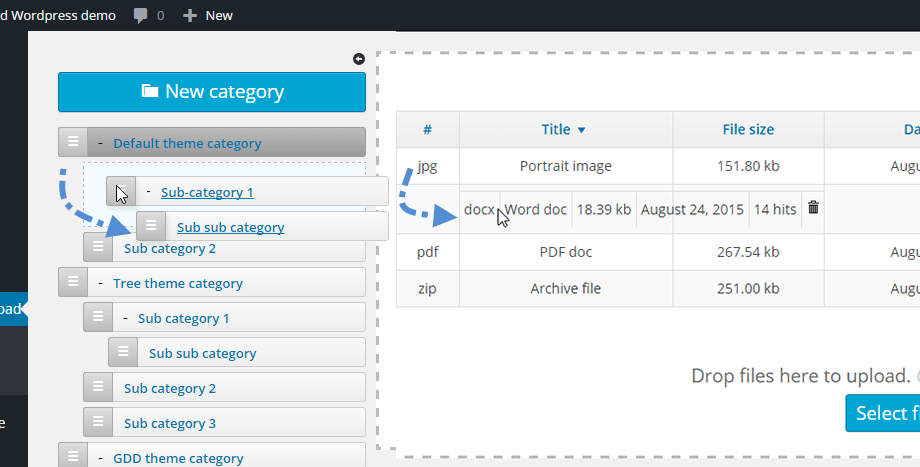 WP File Download - Best Responsive WordPress File Manager Plugin file dragn drop - WP File Download - Best Responsive WordPress File Manager Plugin