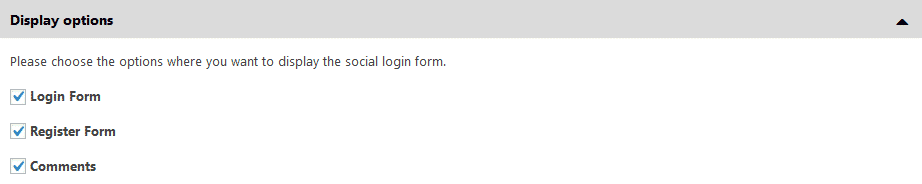 How to Add Social Media Auth Login on WordPress Website? (Step by Step Guide) display options - How to Add Social Media Auth Login on WordPress Website? (Step by Step Guide)