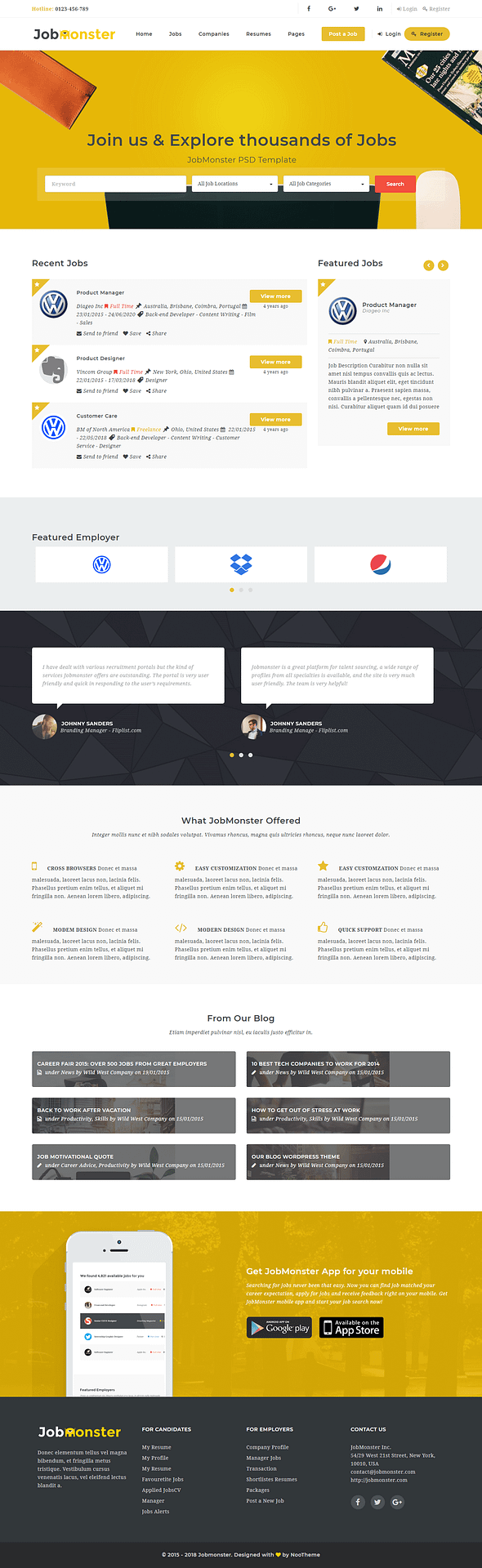 10+ Best Premium Job Board WordPress Themes jobmonster best premium job board wordpress theme - 10+ Best Premium Job Board WordPress Themes