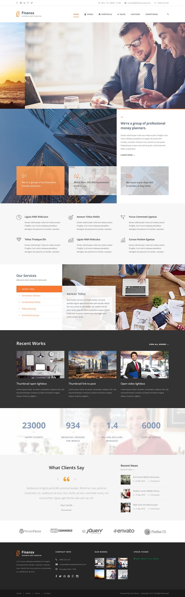 10+ Best Premium Accounting WordPress Themes finanza best premium accounting wordpress theme - 10+ Best Premium Accounting WordPress Themes