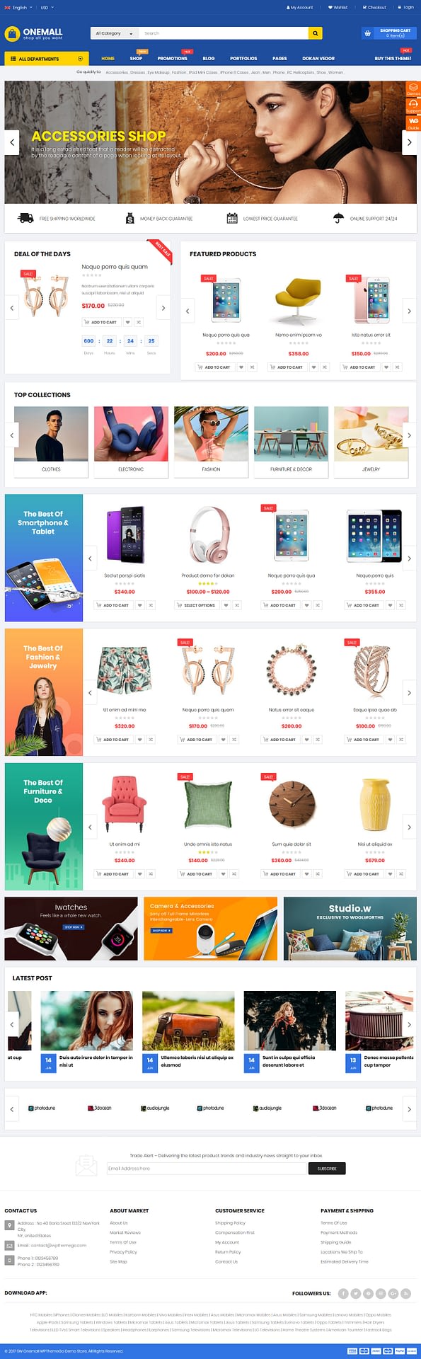 10+ Best Premium Marketplace WordPress Themes onemall best premium marketplace wordpress theme - 10+ Best Premium Marketplace WordPress Themes
