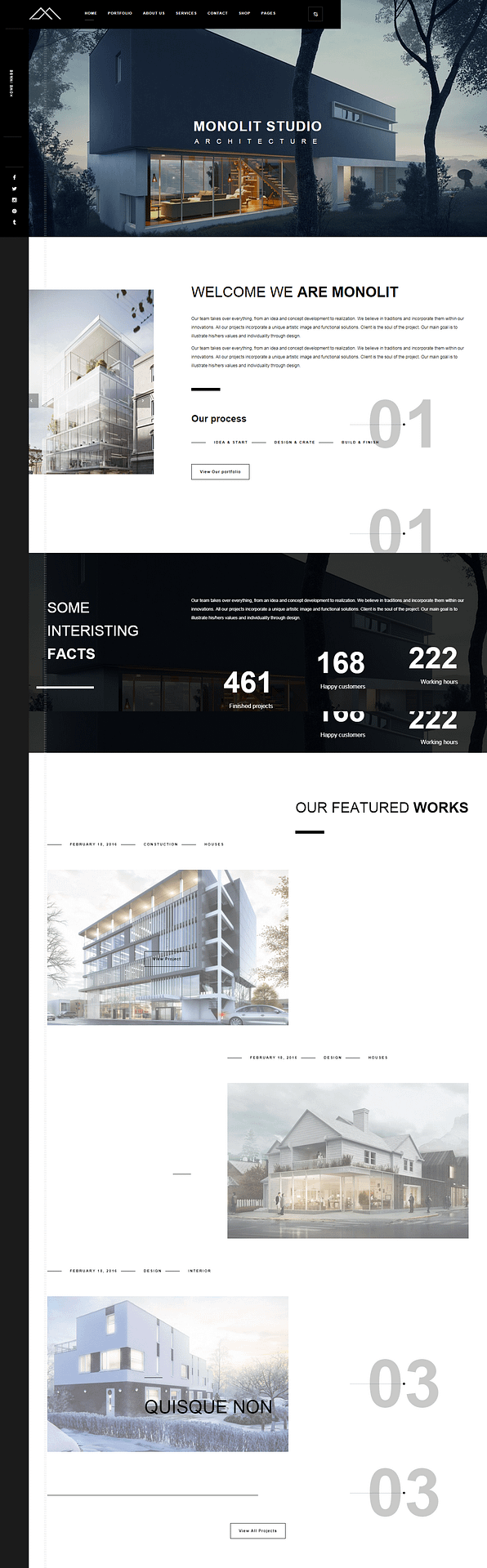 10+ Best Premium Architecture WordPress Themes monolit best premium architecture wordpress theme 1 - 10+ Best Premium Architecture WordPress Themes