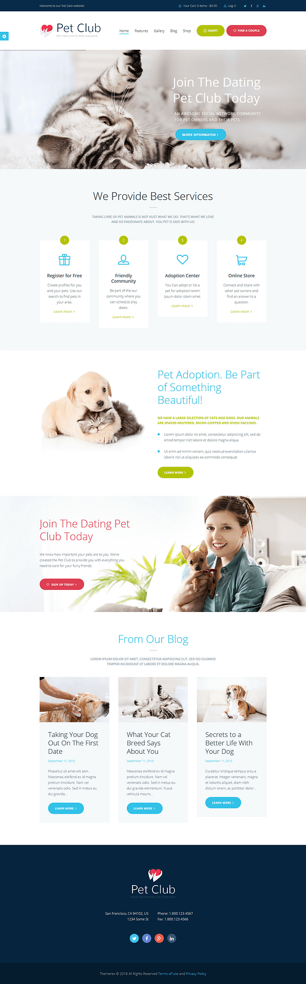 10+ Best Premium Animal and Pet WordPress Themes pet club best premium animal and pet wordpress theme - 10+ Best Premium Animal and Pet WordPress Themes