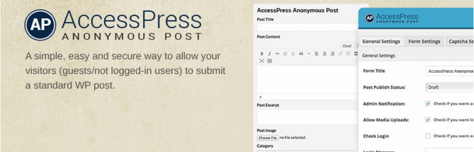 How to Allow Frontend Posting (with or without login) on your WordPress Website? (Step by Step Guide) accesspress anynomous post - How to Allow Frontend Posting (with or without login) on your WordPress Website? (Step by Step Guide)