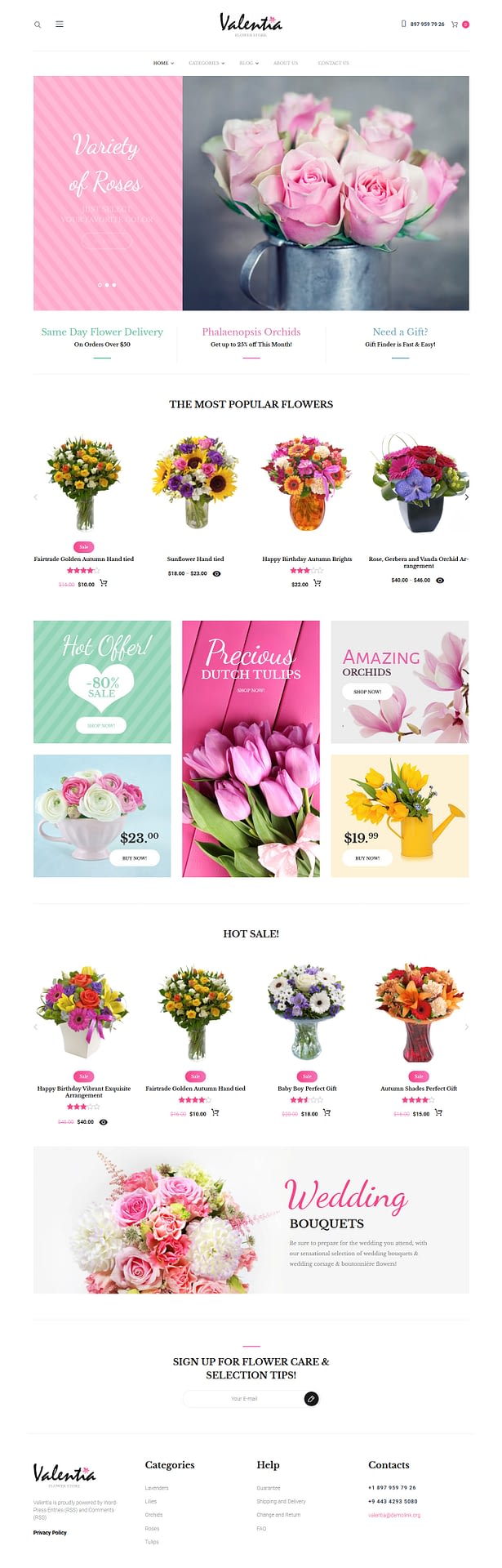10+ Best Premium Florist and Floriculture WordPress Themes valentia best premium florist floriculture wordpress theme - 10+ Best Premium Florist and Floriculture WordPress Themes