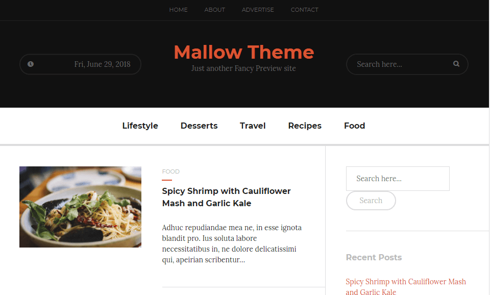 21+ Best Free WordPress Themes June 2018 Mallow Theme – Just another Fancy Preview site - 21+ Best Free WordPress Themes June 2018