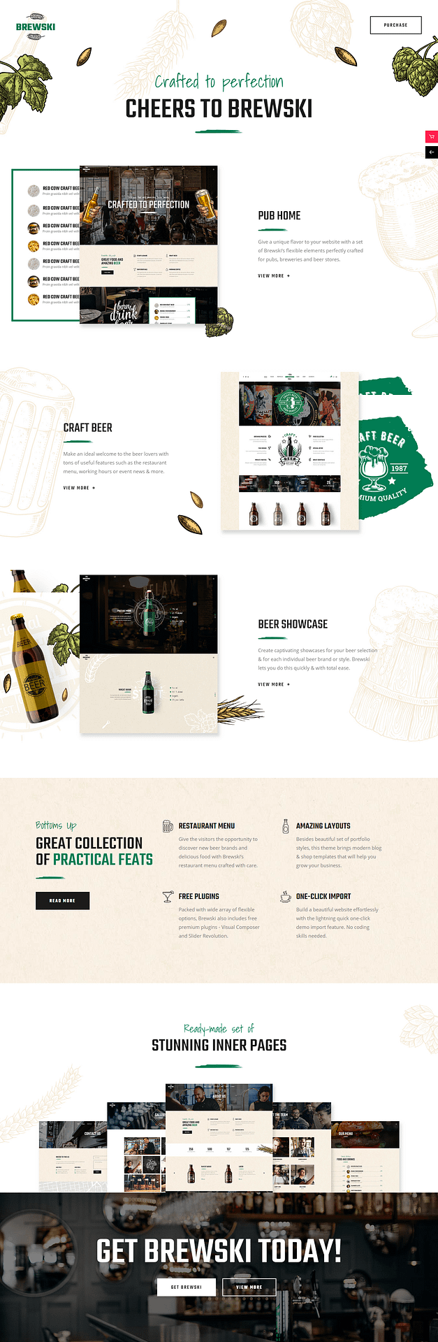 10+ Best Premium Bar and Pub WordPress Themes brewski best premium bar pub wordpress theme - 10+ Best Premium Bar and Pub WordPress Themes
