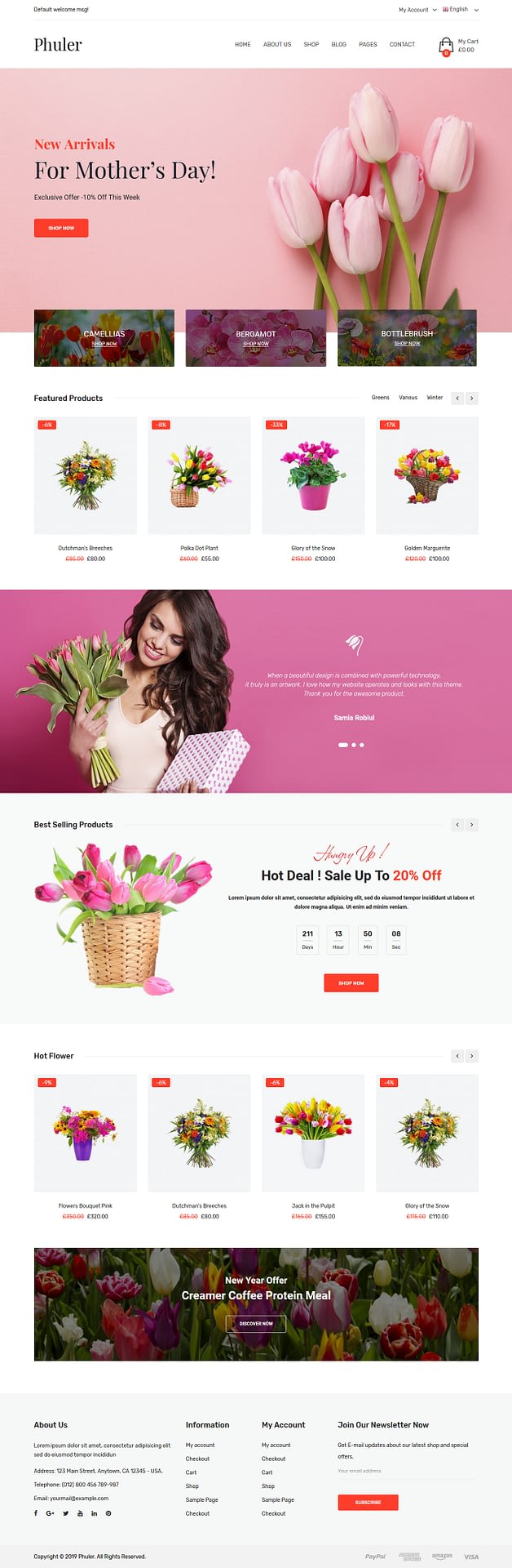 10+ Best Premium Florist and Floriculture WordPress Themes phuler best premium florist floriculture wordpress theme - 10+ Best Premium Florist and Floriculture WordPress Themes