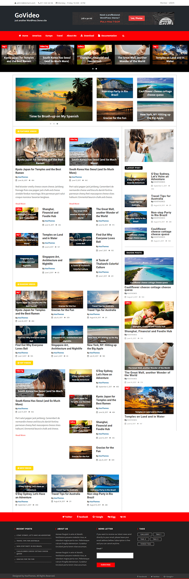 10+ Best Free Video and Music WordPress Themes govideo best free video and music wordpress theme - 10+ Best Free Video and Music WordPress Themes