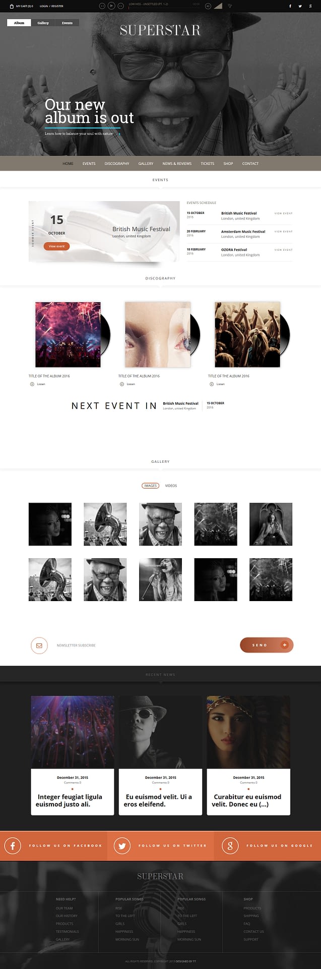 10+ Best Video and Music WordPress Themes (Premium Version) superstar best premium video music wordpress theme - 10+ Best Video and Music WordPress Themes (Premium Version)