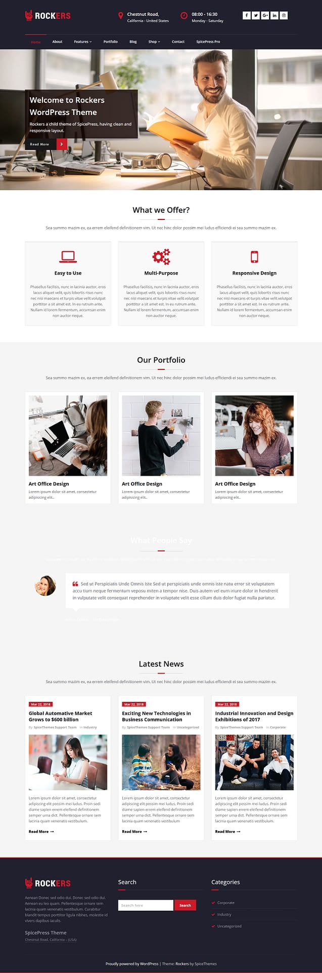 10+ Best Free Accounting WordPress Themes rockers best free accounting wordpress theme - 10+ Best Free Accounting WordPress Themes