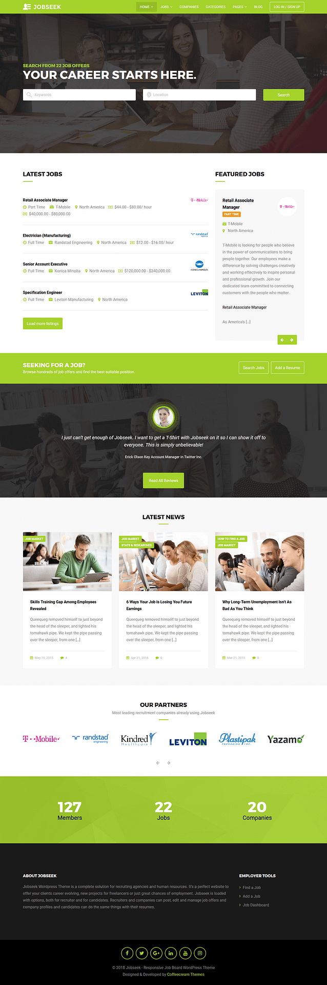 10+ Best Premium Job Board WordPress Themes jobseek best premium job board wordpress theme - 10+ Best Premium Job Board WordPress Themes