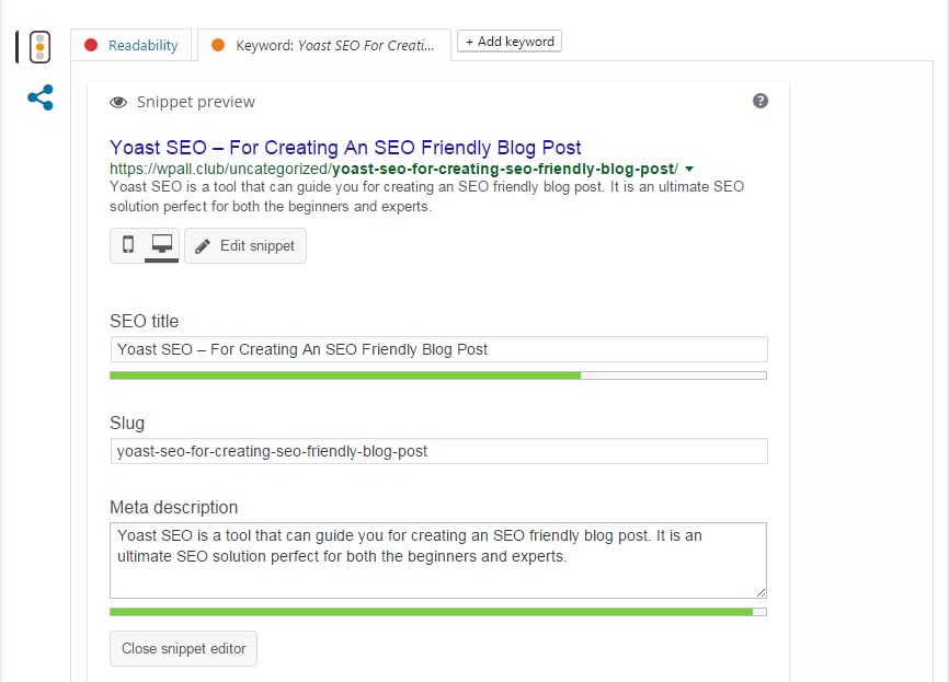 Yoast SEO – For Creating An SEO Friendly Blog Post yoast seo feature meta analysis - Yoast SEO – For Creating An SEO Friendly Blog Post