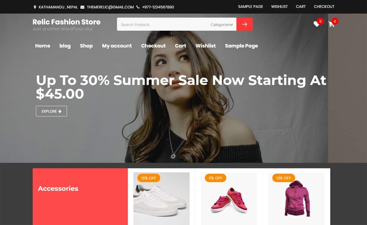 21+ Best Free WordPress Themes May 2018 relic fashion store - 21+ Best Free WordPress Themes May 2018
