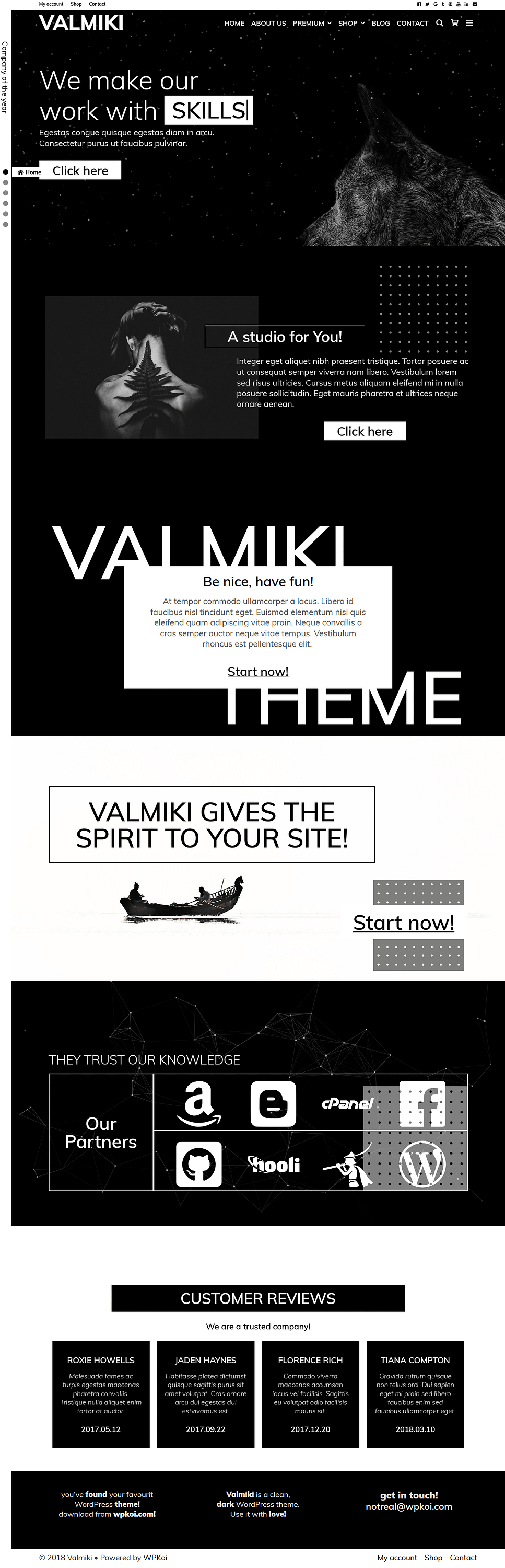 10+ Best Free FullScreen WordPress Themes valmiki best free fullscreen wordpress theme - 10+ Best Free FullScreen WordPress Themes