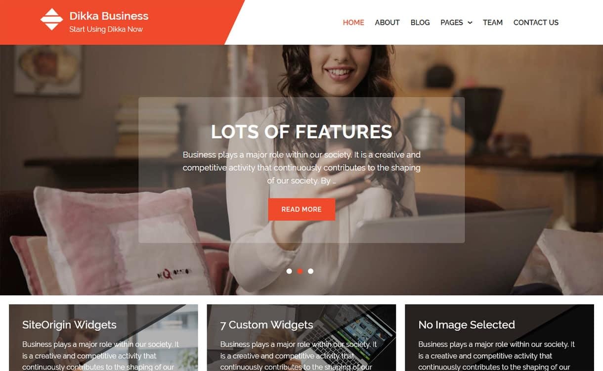 21+ Best Free WordPress Themes May 2018 dikka business - 21+ Best Free WordPress Themes May 2018
