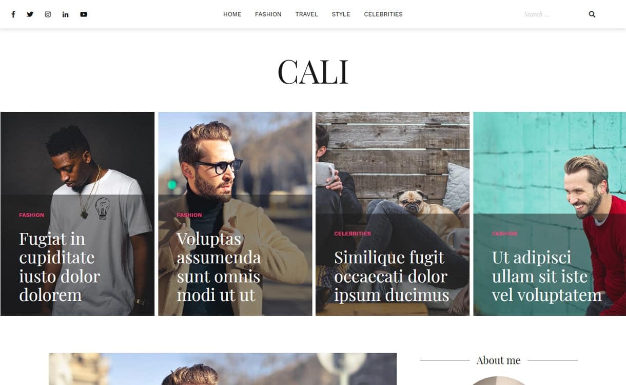 21+ Best Free WordPress Themes May 2018 cali - 21+ Best Free WordPress Themes May 2018