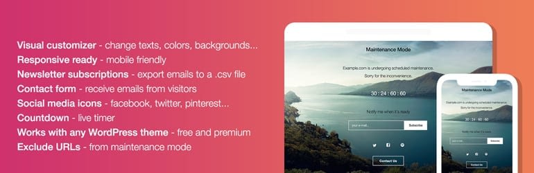 5+ Best Free WordPress Coming Soon/Maintenance Mode Plugins wp maintenance mode best free wordpress coming soon maintenance mode plugins - 5+ Best Free WordPress Coming Soon/Maintenance Mode Plugins