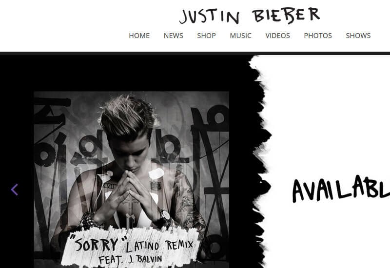 47 Famous Websites Using WordPress As Their CMS Justin Biber - 47 Famous Websites Using WordPress As Their CMS